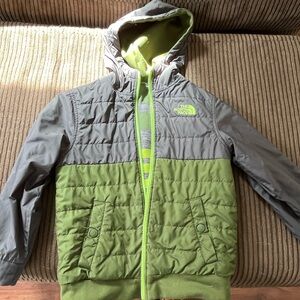 Boys XS reversible North Face Jacket